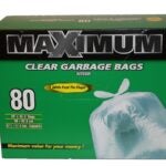 Polyethics 26367 Household Recycle Bag, 17.5 gal Capacity, Clear