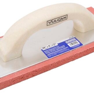 Vulcan 16040 Masonry Float, 10 in L Blade, 4 in W Blade, 5/8 in Thick Blade, Molded Sponge Rubber Blade, Plastic Handle