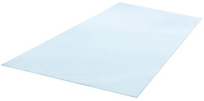 Plaskolite 11G0675A Flat Sheet, 48 in L, 24 in W, 0.1 in Thick, Clear Sells in Quantity of 10