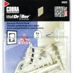 Cobra Anchors 2662 Picture Hook, 30 lb, Nylon, White, #8 Opening