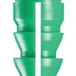 COBRA ANCHORS 197S Screw Anchor, #12-14 Thread, 1-1/2 in L, Polyethylene, 200 lb