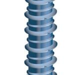 Cobra Anchors CobraTap 626J Concrete Screw, 3/16 in Dia, 4 in L, 200 lb, Steel, Cobra-Coated, 25/PK