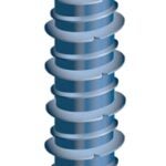 COBRA ANCHORS 674T Screw, 3/16 in Thread, 3-1/4 in L, Hex, Socket Drive, Steel, Fluorocarbon-Coated