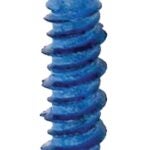 COBRA ANCHORS 636W Screw, 1/4 in Thread, 4 in L, Flat Head, Phillips, Robertson Drive, Steel, Fluorocarbon-Coated