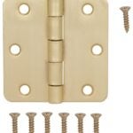 ProSource BH-BR01-PS Door Hinge, Steel, Satin Brass, Loose Pin, 180 deg Range of Motion, Screw Mounting