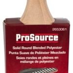 ProSource OR 21681 0200 Angular Sash Paint Brush, Round Handle