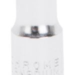 Vulcan MT6482418 Drive Socket, 1/4 in Socket, 1/4 in Drive, 6-Point, Chrome Vanadium Steel, Chrome