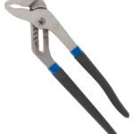 Vulcan PC980-06 Groove Joint Plier, 12 in OAL, 2 in Jaw, Black & Blue Handle, Non-Slip Handle, 2 in W Jaw