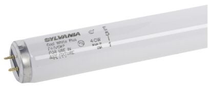 Sylvania 24472 Fluorescent Bulb, 40 W, T12 Lamp, Medium Lamp Base, 1850 Lumens, 4100 K Color Temp, Cool White Light Sells in Quantity of 30