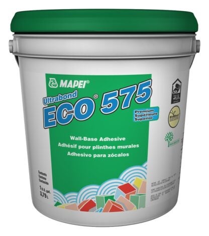 Mapei Ultrabond ECO 575 1005004 Wall Base Adhesive, White, 1 gal Sells in Quantity of 4