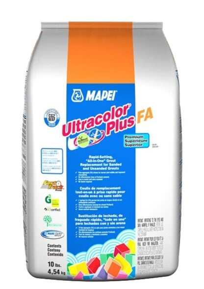 Mapei Ultracolor Plus FA 6BU522005 All-in-One Grout, Eggshell, 10 lb Bag Sells in Quantity of 2