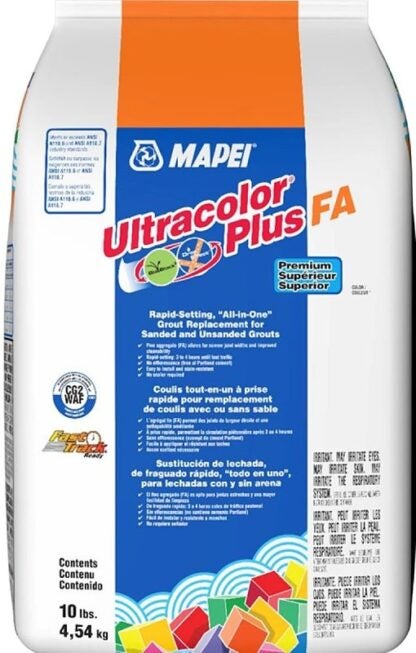 Mapei Ultracolor Plus FA 6BU000105 Floor Grout, Alabaster, 10 lb Bag Sells in Quantity of 2