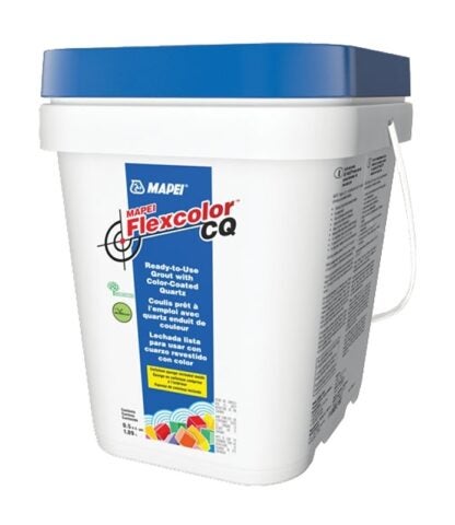 Mapei Flexcolor CQ Series 4KA522002 Ready-to-Use Grout with Color-Coated Quartz, Eggshell, 0.5 gal Pail