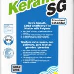 Mapei Keraflex SG Series 1196120 Large and Heavy Tile Mortar with Polymer, Gray, Solid, 44 lb, Bag