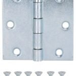 ProSource LR-040-PS Utility Hinge, Steel, Zinc, Removable Pin, 180 deg Range of Motion, Full Mortise Mounting