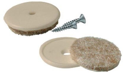 Shepherd Hardware FeltGard Plus Series 9843 Furniture Pad, Round, 1 to 1-1/2 in, Felt, Beige