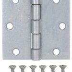 ProSource LR-044-PS Utility Hinge, Steel, Galvanized, Removable Pin, 180 deg Range of Motion, Full Mortise Mounting