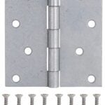 ProSource LR-046-PS Utility Hinge, Steel, Galvanized, Removable Pin, Full Mortise Mounting, 70 (Pair) lb