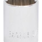 Vulcan MT6517999 Drive Socket, 15/16 in Socket, 1/2 in Drive, 12-Point, Chrome Vanadium Steel, Chrome