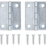 ProSource LR-049-PS Cabinet Hinge, Steel, Zinc, Fixed Pin, 180 deg Range of Motion, Full Mortise Mounting, 10 (Pair) lb