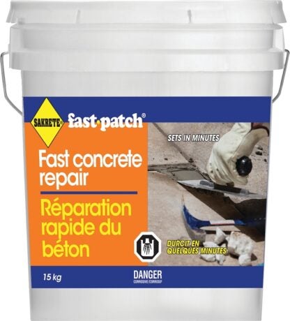 Sakrete 12091115 Concrete/Masonry Repair Mix, Gray, Powder, 15 kg, Pail