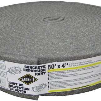 Sakrete 12021113 Concrete Expansion Joint, 50 ft L, 4 in W, 1/2 in Thick