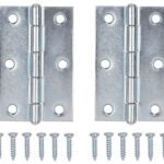 ProSource LR-051-PS Cabinet Hinge, Steel, Zinc, Fixed Pin, 180 deg Range of Motion, Full Mortise Mounting, 28 (Pair) lb