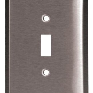 Tradeselect 97071SS Wallplate, 1 -Gang, Stainless Steel