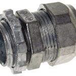 Tradeselect CCZ050 EMT Connector, 1/2 in Compression, Zinc