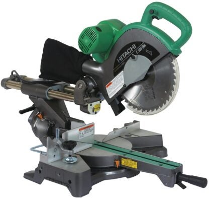 HiKOKI C10FSH Miter Saw, 10 in Dia Blade, 3800 rpm Speed, 57 deg Max Miter Angle, 45 deg Max Bevel Angle