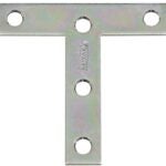 National Hardware 116BC Series N266-429 T-Plate, 3 in L, Steel, Zinc Sells in Quantity of 20