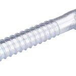 ProSource LR096 Screw Hook, 3/4 in Thread, 6 in L, Steel, Zinc