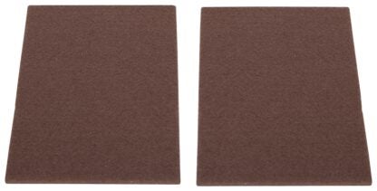 ProSource FE-S307-PS Furniture Pad, Felt Cloth, Brown, 6 x 4-1/2 in Dia, 4-1/2 in W, 5/64 in Thick, Square