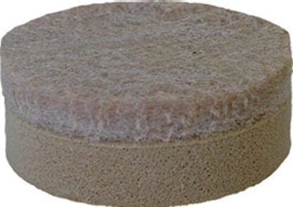 Shepherd Hardware 9915 Furniture Pad, Felt Cloth, Beige, 1 in Dia, 3/8 in Thick, Round Sells in Quantity of 6