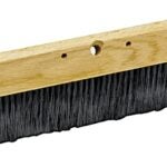 Marshalltown 848 Concrete Broom, 48 in OAL, Polypropylene Bristle, Black Bristle, Hardwood Handle