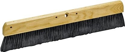 Marshalltown 848 Concrete Broom, 48 in OAL, Polypropylene Bristle, Black Bristle, Hardwood Handle