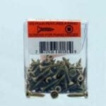 Reliable FKWB534VP Screw, 100 BX, #5-20 Thread, 3/4 in L, Full, Twin Lead Thread, Flat Head, Square Drive, Steel