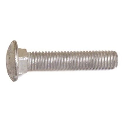 Reliable CBHDG586CT Carriage Bolt, 5/8-11 Thread, 6 in OAL, A Grade, Galvanized Steel, Coarse, Full Thread