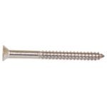 Reliable FKAS10112VP Screw, #10-12 Thread, 1-1/2 in L, Flat Head, Square Drive, Type A Point, Stainless Steel, 100 BX