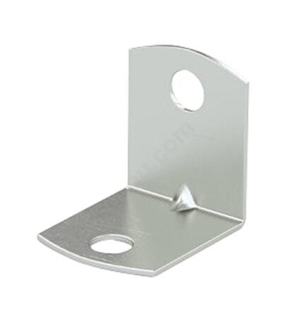 Reliable CSR34VP Square Corner Brace, 3/4 in H, Steel, Zinc, 20 ga Thick Material