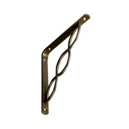 Knape & Vogt 200 200CAB8 Shelf Bracket, 50 lb, 7-3/4 in L, 7-3/4 in H, Steel, Antique Bronze