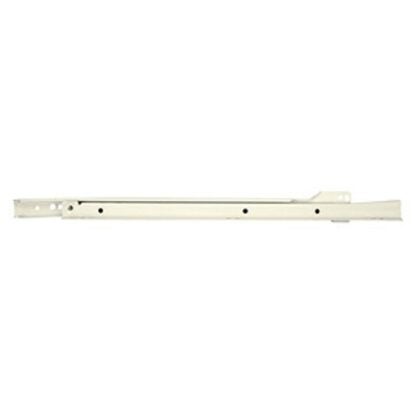 Knape & Vogt 1805RP WH 400 Drawer Slide, 75 lb, Bottom Mounting, 16 in L Rail, White