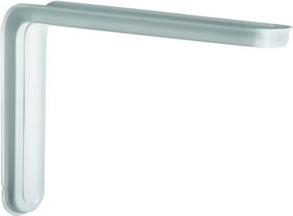 Knape & Vogt Slim-Line 215SP WH 8 Shelf L-Bracket, 8 in L, 5-1/4 in H, Steel