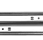 Knape & Vogt 1300P ZC 22 Drawer Slide, 75 lb, 22 in L Rail, 1/2 in W Rail, Steel, Zinc