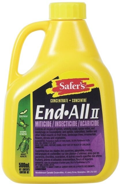 Safer End All 31-6035CAN Miticide/Insecticide/Acaricide, Liquid, 500 mL