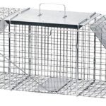 Havahart 1045 Large Animal Trap, 36 in L, 10 in W, 12 in H, Spring Loaded Door