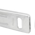 Master Lock 703D Hasp, 3-1/2 in L, 1-1/4 in W, Steel, Zinc, 11/32 in Dia Shackle