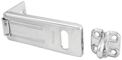 Master Lock 703D Hasp, 3-1/2 in L, 1-1/4 in W, Steel, Zinc, 11/32 in Dia Shackle