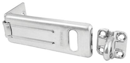 Master Lock 704D Hasp, 4-1/2 in L, 1-3/4 in W, Steel, Zinc, 1/2 in Dia Shackle