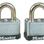 Master Lock 22T Padlock, Keyed Alike Key, 1/4 in Dia Shackle, Steel Shackle, Steel Body, 1-1/2 in W Body